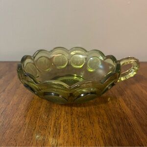 Vintage Fostoria Coin Glass nappy dish.